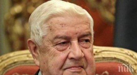 почина сирийският външен министър уалид муалем