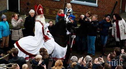 заради пандемията нидерландският дядо коледа пристигна без пищни церемонии