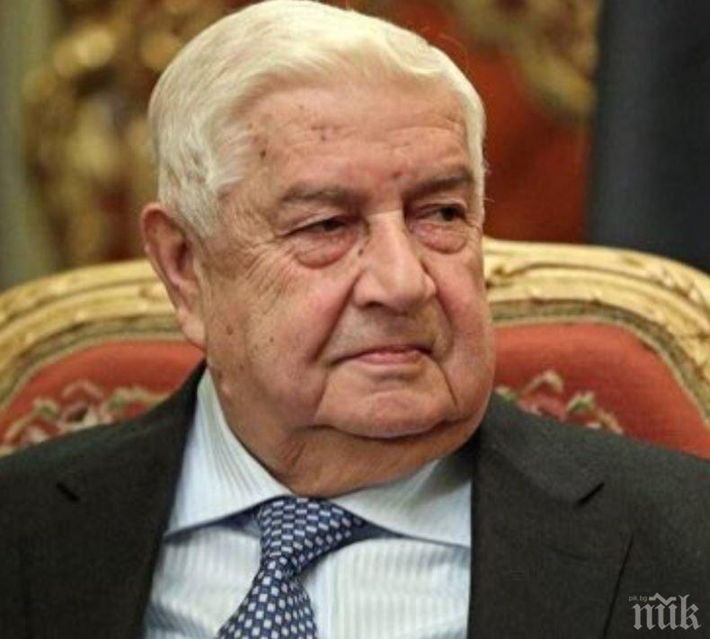 Почина сирийският външен министър Уалид ал Муалем
