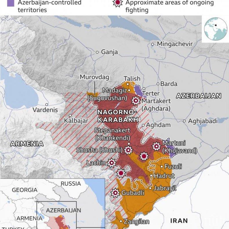Ердоган и Путин подписаха пакт за ненападение в Нагорни Карабах