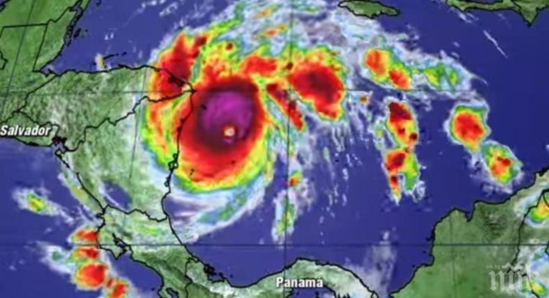 Властите в Салвадор обявиха „червен код” за опасност от приближаващия ураган „Йота” (ВИДЕО)