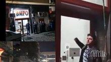 ИЗВЪНРЕДНО В ПИК: Ето го метежника, счупил вратата на централата на ВМРО (СНИМКИ)