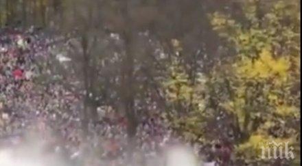 водни оръдия арести германци протест против мерките коронавируса видео