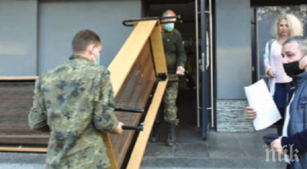 военните помагат covid болницата пловдив