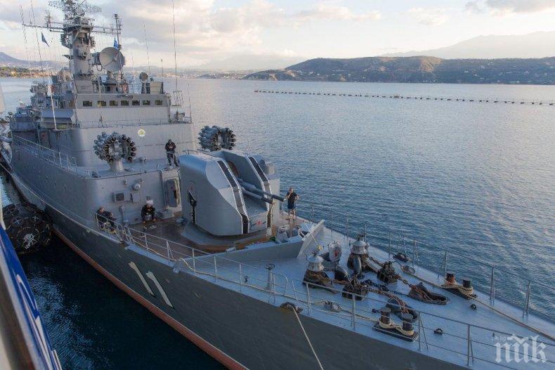 Фрегатата „Смели” продължава участието си в състава на Втората постоянна група кораби на НАТО в Средиземно море (СНИМКИ)