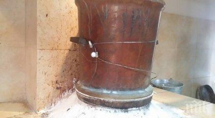 откраднаха 100 литра ракия барабар казана