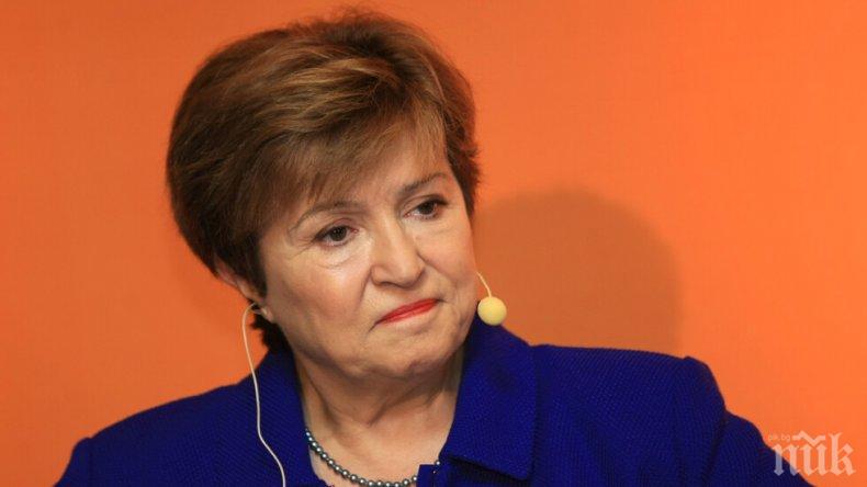 Кристалина Георгиева към властите за подкрепа на икономиката: Харчете колкото можете и малко повече
