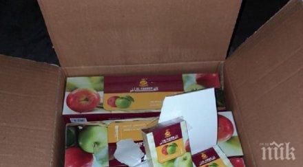 митничари лесово задържаха контрабанден тютюн наргиле 160 бона снимки