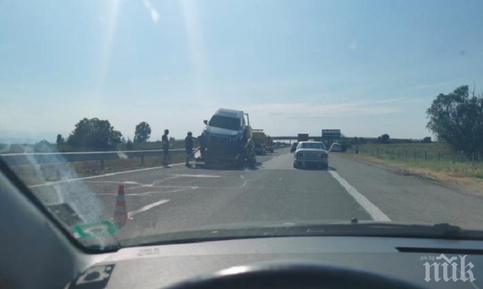 Катастрофа затапи магистрала Тракия при 98 км в посока София