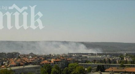 огромен пожар варненски квартал