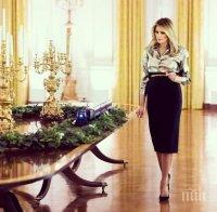 Мелания Тръмп блесна сред украсата в Белия дом, обра овациите на американците (ВИДЕО/СНИМКИ)