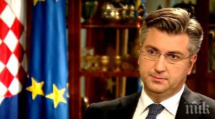премиерът хърватия андрей пленкович covid