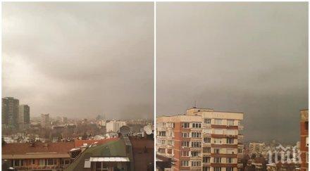 задава страшна буря черни облаци надвиснаха софия
