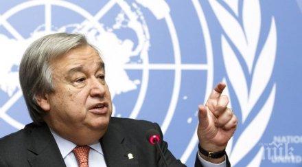 генералният секретар оон планетата повредена глобалното затопляне