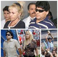 ПЪЛНА БЪРКОТИЯ: Бившите жени на Марадона остават без наследство. Дон Диего мъсти от онзи свят на единствената си съпруга заради кражба на 6 млн. долара