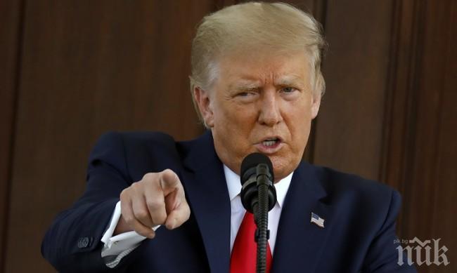 Тръмп напуска Белия дом с хеликоптер
