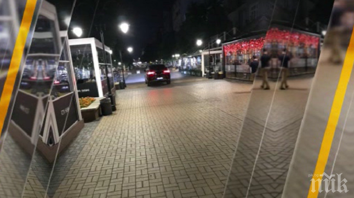 СУПЕР НАГЛОСТ! Бабаит с джип прегази пешеходната зона на Витошка (ВИДЕО)
