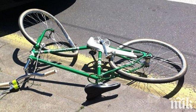 Кола помете велосипедист при пътен инцидент в Пловдив