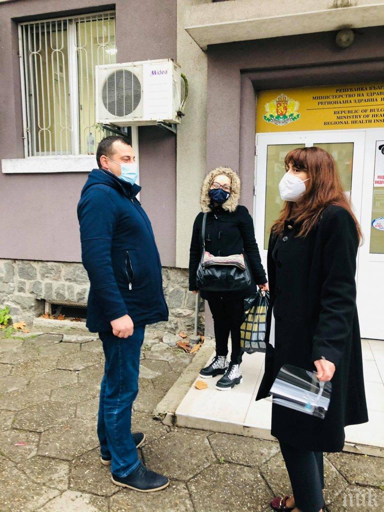 Доброволци от ГЕРБ-Бургас повече от месец подкрепят служителите на РЗИ 