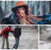 ЗИМНА НЕДЕЛЯ: Дъжд, вятър и лошо време, в планините - много сняг (КАРТА)