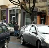 Мотоциклетист едва не се размаза на централна улица в Бургас