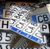 Нагъл крадец задигна табелите на паркиран ТИР