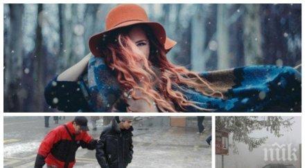 зимна неделя дъжд вятър лошо време планините сняг карта