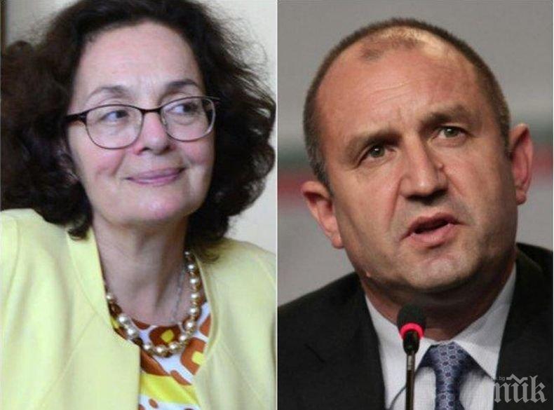 Проф. Румяна Коларова за плана на президента: Писан е по шаблон - загуба на време! Румен Радев цели да е в центъра на вниманието
