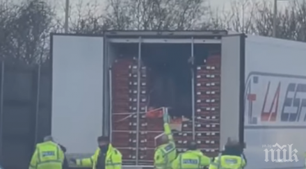 арестуваха наш шофьор тир спътничката великобритания трафик мигранти видео