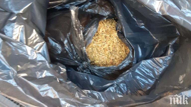 ПРИ РУТИННА ПРОВЕРКА: Щракнаха белезниците на хасковлия с голямо количество тютюн в чували в Бургас