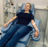 ЗА ПРИМЕР: Дъщерята на проф. Балтов дари кръвна плазма