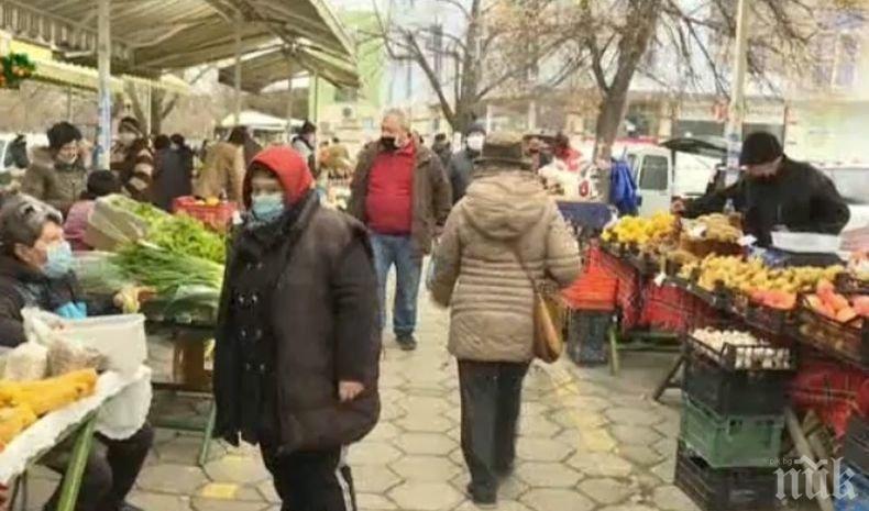 По-малко клиенти на пазарите в страната преди празниците