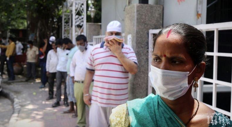 Над 89 000 новозаразени с коронавируса в Индия за денонощие