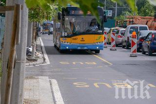 В СОФИЯ: Пускат бус лента по бул. „Евлоги и Христо Георгиеви“ 