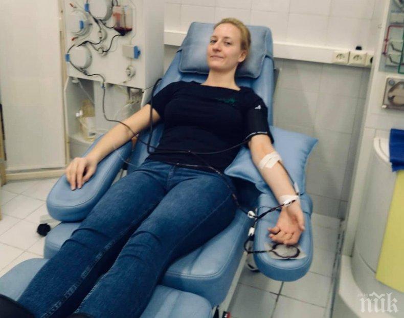 ЗА ПРИМЕР: Дъщерята на проф. Балтов дари кръвна плазма