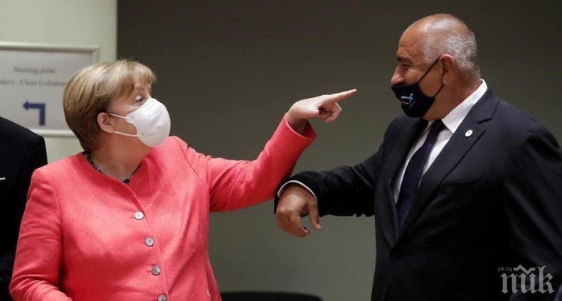Меркел разговаря с Бойко Борисов за блокирането на Северна Македония