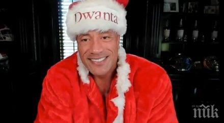 дуейн джонсън скалата стана дядо коледа заради свой фен