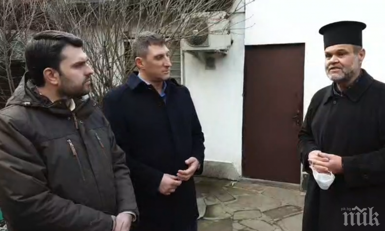 Депутати и младежи от ГЕРБ посетиха столичен храм, за който правителството на Борисов отпусна 100 000 лв. (ВИДЕО)