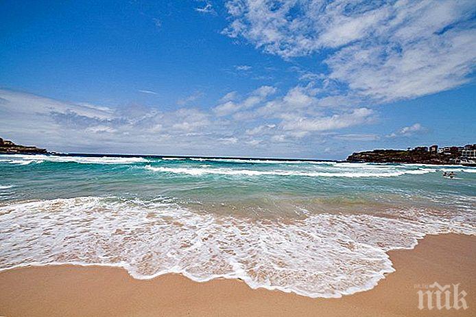 Дъжд и COVID-19 оставиха прочут плаж в Австралия полупразен на Коледа