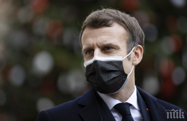 Президентът на Франция с остри критики срещу демонстрациите заради „зелените сертификати”