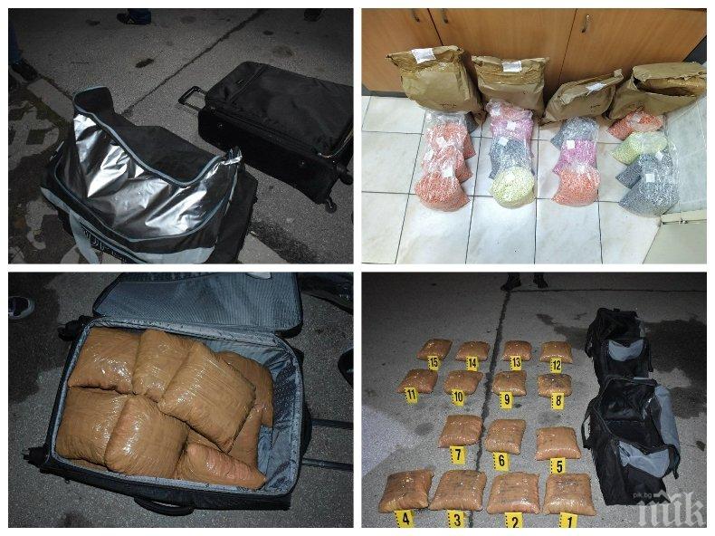ГОРЕЩО В ПИК: Прокуратурата показа спипаната дрога за милиони в Пловдив (СНИМКИ)