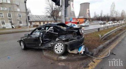 тежка катастрофа софия двама ранени снимки