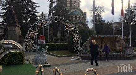 католическата енория плевен представи макет рождественска сцена