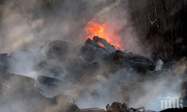 24-метрова кула ще следи за горенето на гуми в София