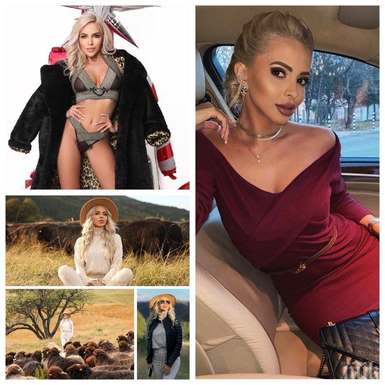 ГОРЕЩО: Звезда от Фермата се разголи край елхата - вижте какво си пощипва палавата Жанета Осипова (СНИМКИ)