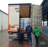 В Хърватия пристигна първият ТИР с минерална вода от България