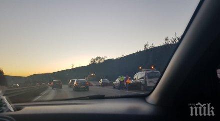 първо пик зверска тапа хемус заради катастрофа колите километрова колона снимки