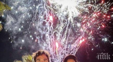 никол шерцингер посрещна новата година плажа снимки