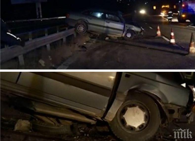 Една жертва при тежката катастрофа на магистрала „Тракия“ край Ихтиман