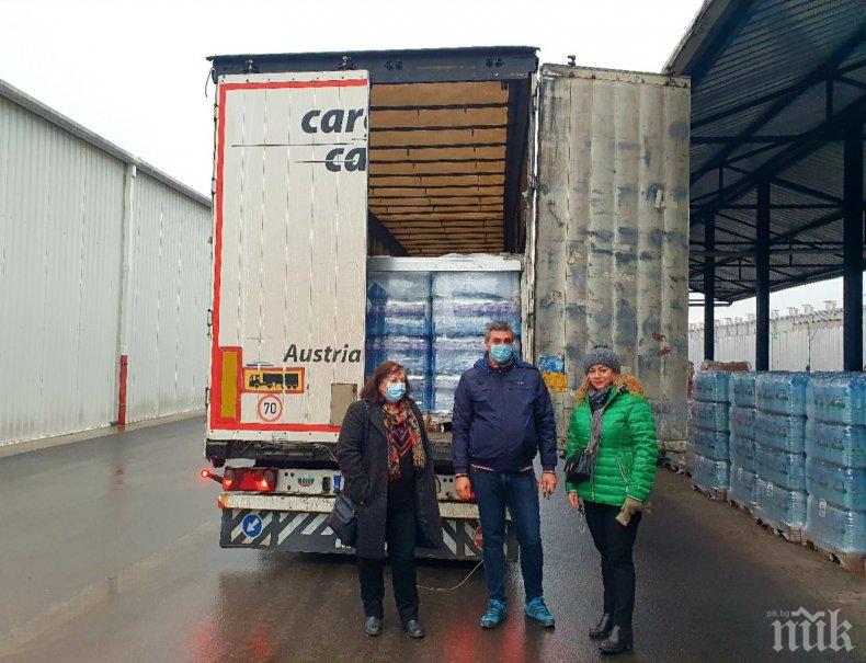 В Хърватия пристигна първият ТИР с минерална вода от България
